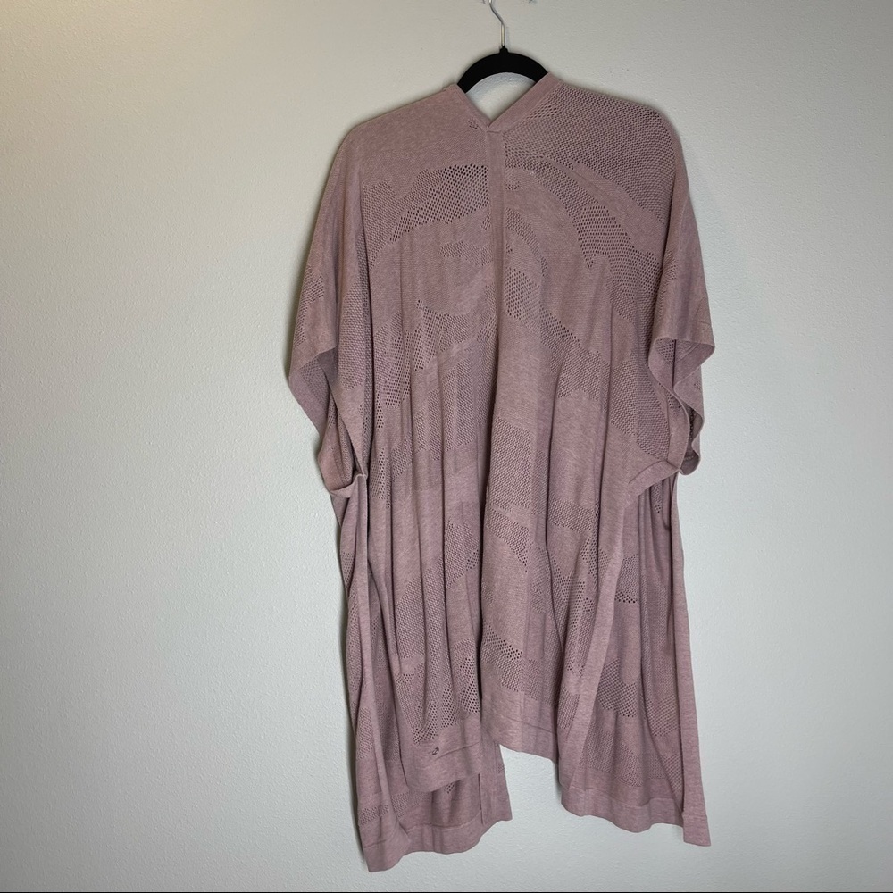 Lululemon Find Your Light Wrap Sweater Heathered Vintage Mauve Pink One Size - Picture 5 of 11